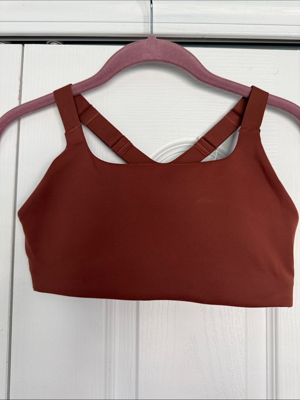 Ultralu Square-Neck Workout Bra B/C in Ancient Copper